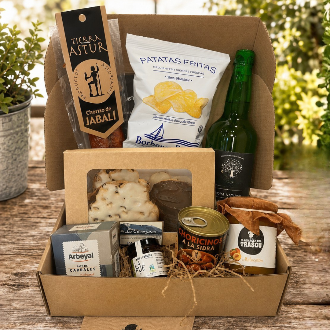Cesta de regalo de Asturias #B