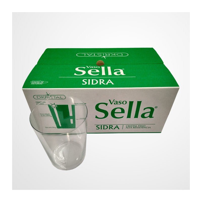 Caja de Vasos de Sidra Sella (6 uds) - El Almacen del Trasgu