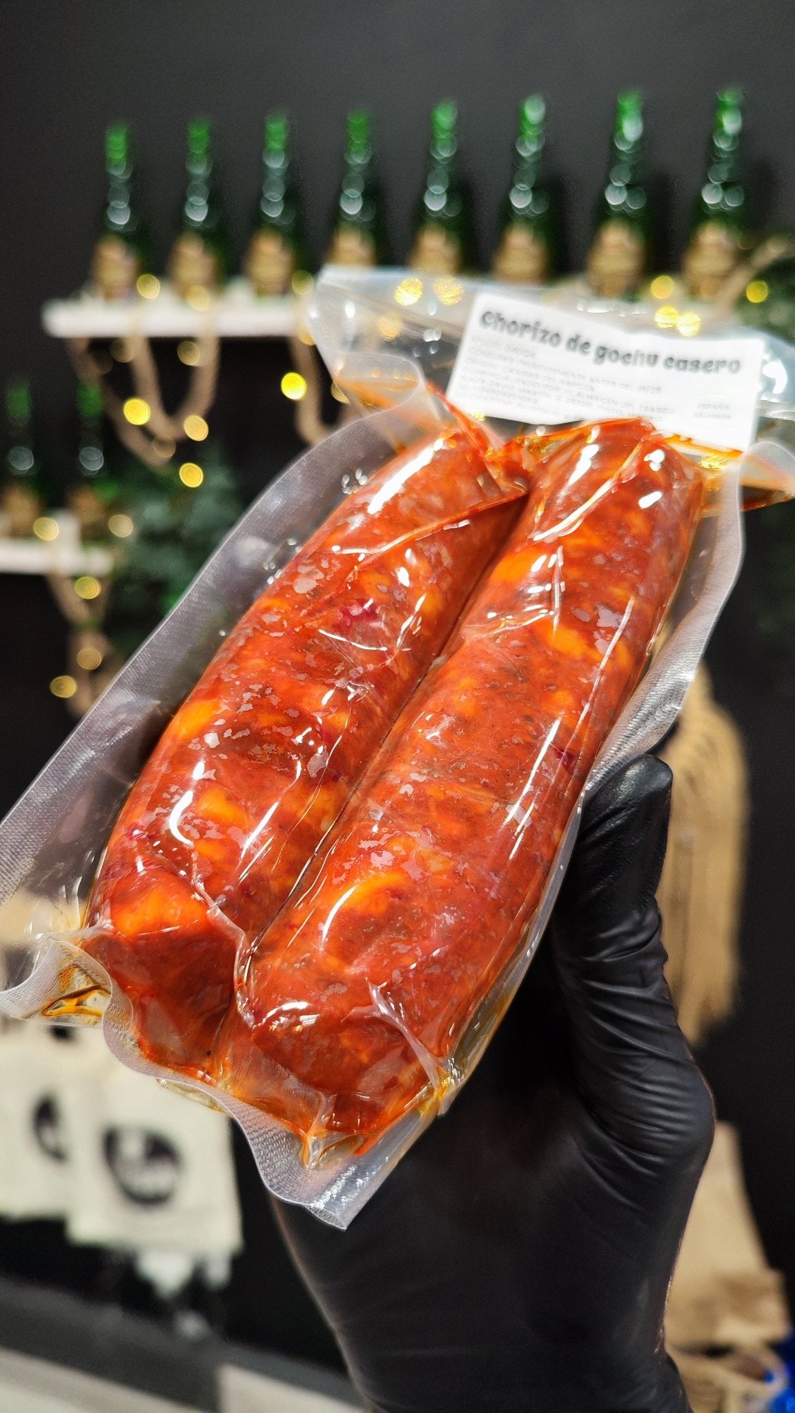 Chorizo de gochu de monte (450gr) - El Almacen del Trasgu