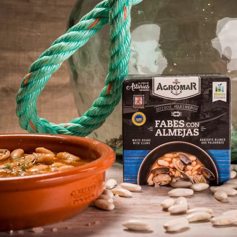 Fabes con Almejas de Asturias (420 g) - El Almacen del Trasgu