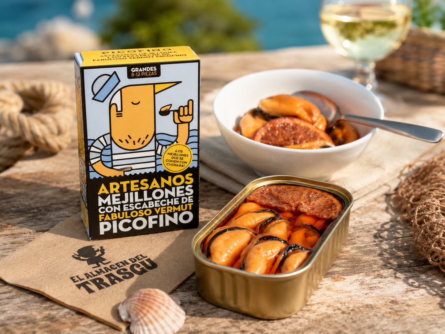 Mejillones en escabeche de vermut Picofino (120 g)