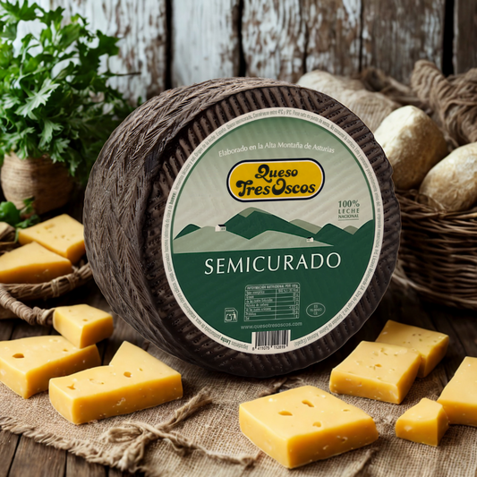 Queso semicurado de Vaca Tres Oscos (750gr)